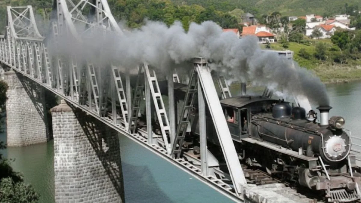 Ponte de quase 100 anos que fez parte ‘época de ouro’ dos trens e foi construída com metal vindo da Alemanha, esconde história até se tornar cartão-postal em SC