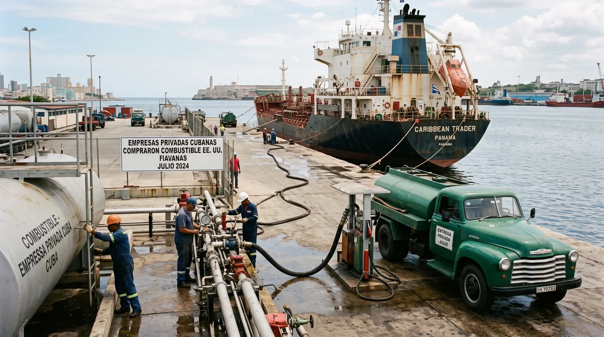Las compras cubanas de combustible estadounidense marcaron un récord de USD 61.1 millones en julio
