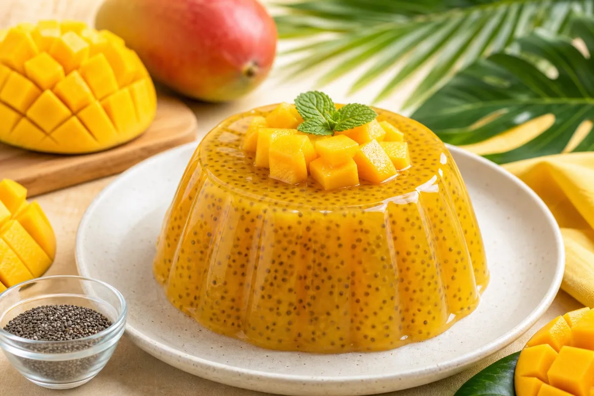 Gelatina de mango con chía: ¿cómo preparar este postre fresco y tropical?