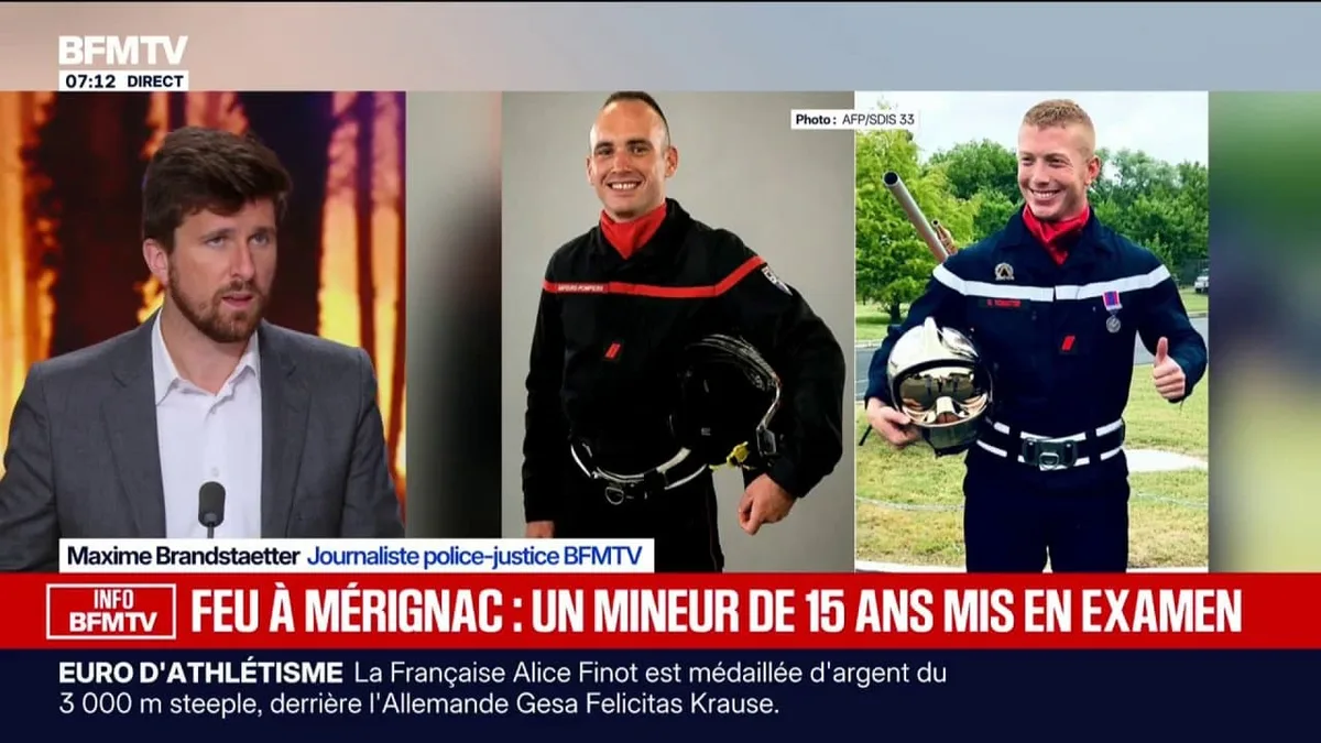 INFO BFMTV. Un mineur mis en examen après l'incendie de Mérignac qui avait coûté la vie à deux pompiers