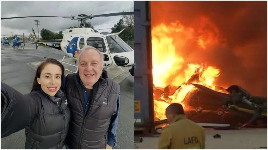 Tragedia en Los Ángeles: Helicóptero de prensa se estrelló mientras cubría en vivo un choque, dejó tres muertos