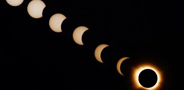 Eclipse solar mergulha regiões da Espanha na escuridão em pleno dia