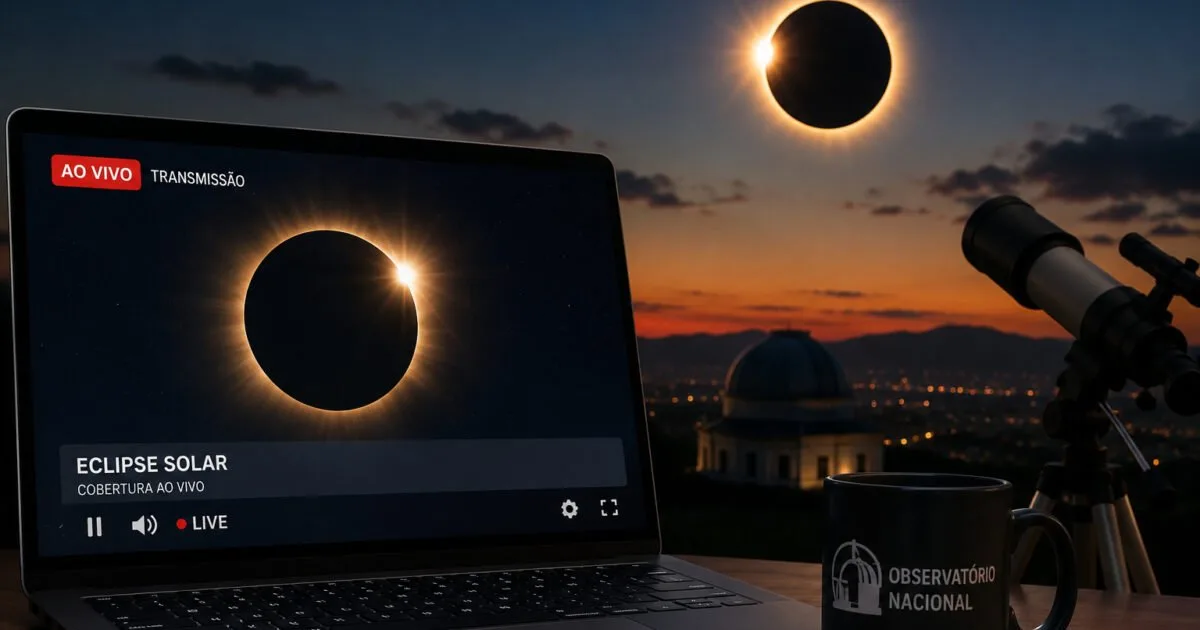 Brasileiros poderão ver eclipse solar por transmissão na internet