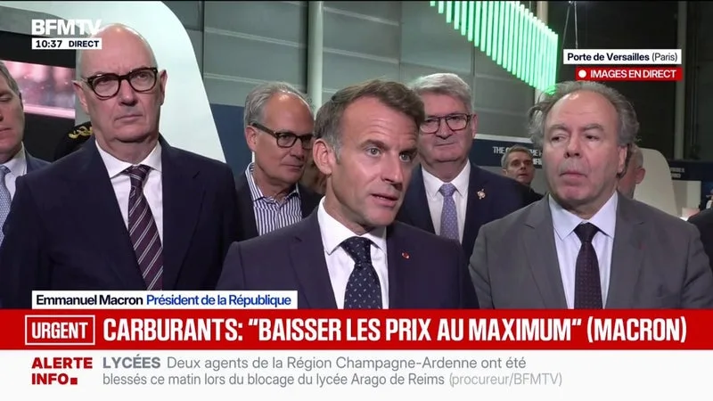 Colère lycéenne: Emmanuel Macron affirme que la mobilisation doit se faire "dans le calme, dans l'ordre"