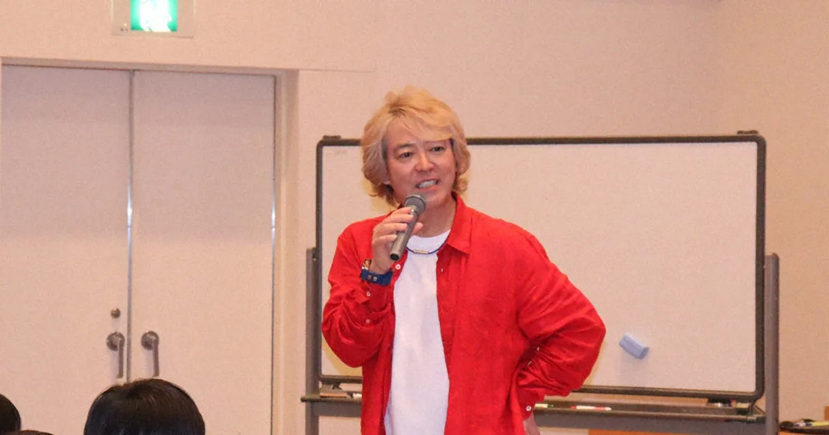 林田健司さん、校歌制作へ 小中学生と交流、感じたことを歌詞に