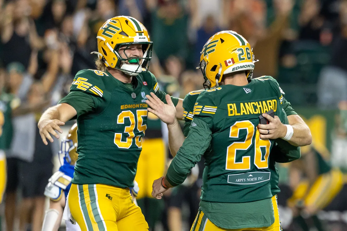 Blanchard hits walk-off field goal to edge Elks past Blue Bombers