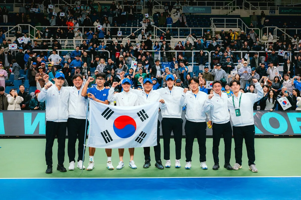 한국 테니스, 사상 첫 데이비스컵 8강 도전…9월 인도와 맞대결