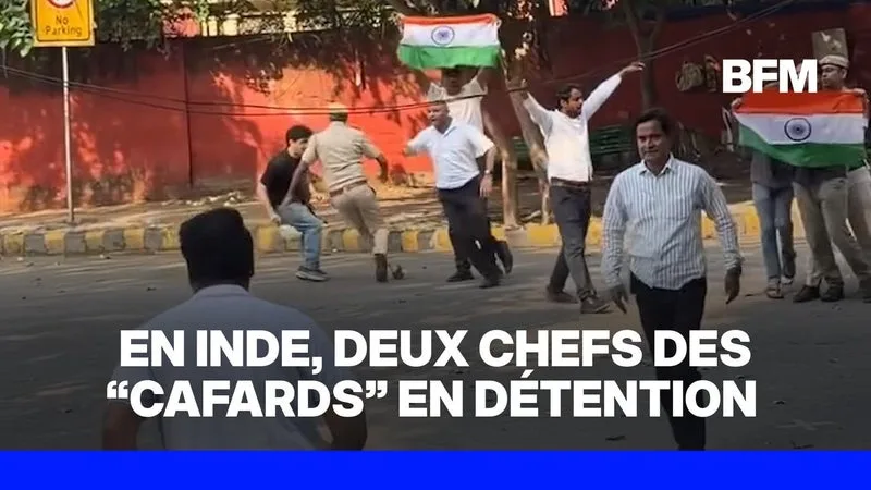 Inde: deux chefs du parti des “cafards” placés en détention