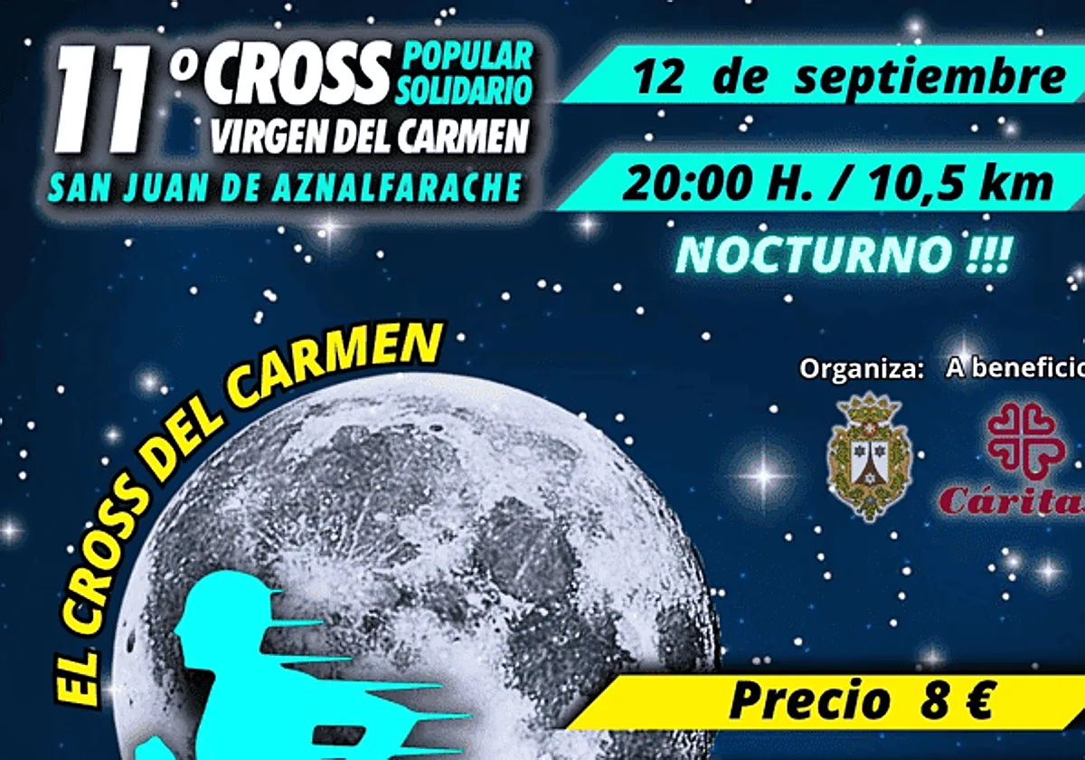 San Juan de Aznalfarache organiza el 11º Cross Popular Solidario Virgen del Carmen a beneficio de Cáritas