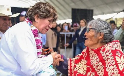 Delfina Gómez rinde cuentas en San Felipe del Progreso; 259 obras, 615 tractores y apoyo a mujeres