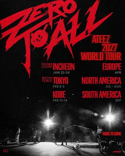ATEEZ、「BAD」旋風続く2027年ツアー