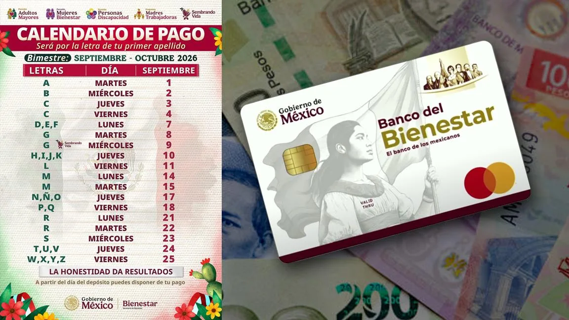 ¡Inicia el pago de la Pensión del Bienestar!... qué adultos mayores cobran HOY los 6 mil 400 pesos