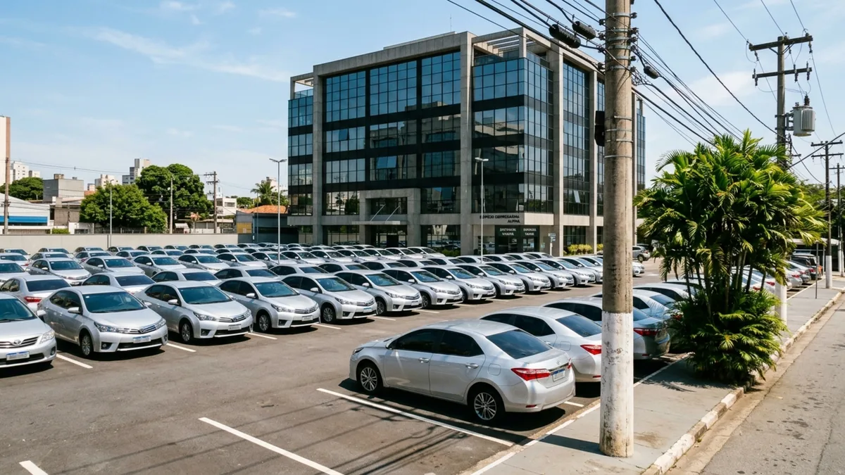 Funcionário usa carro compartilhado da empresa e descobre que recebeu os pontos de uma multa cometida no dia em que estava de folga