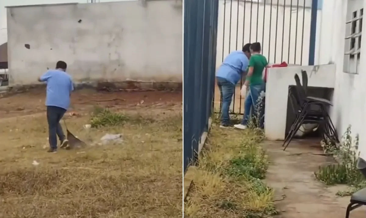 Médico chama atenção ao limpar unidade de saúde em Trindade; vídeo
