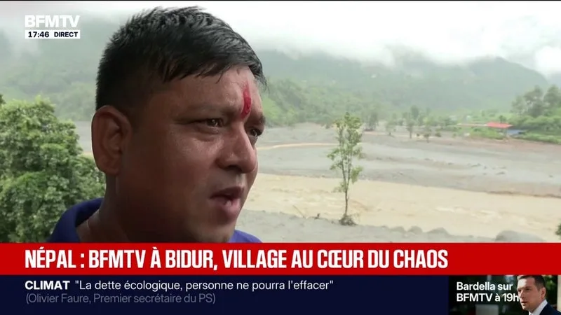 "Une nouvelle crue est possible": dans la région de Bidur au Népal, le lit de la rivière s'élargit, suscitant l'inquiétude des habitants