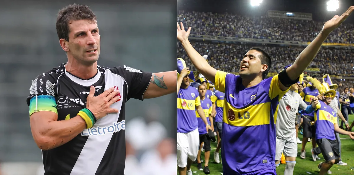 Pedrinho x Riquelme: ídolos em campo se reencontram em Vasco x Boca como presidentes