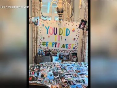 WATCH: How students are flipping the script with 'empty nester' sendoffs for parents