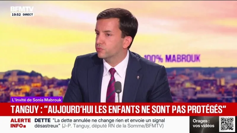 Jean-Philippe Tanguy (RN) estime que les "macronistes" ont "mal défendu" la protection de l'enfance