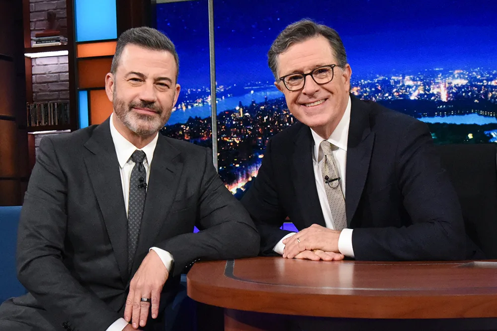 Stephen Colbert Urges Emmy Voters to Back Jimmy Kimmel: ‘Look How Cute He Is!’