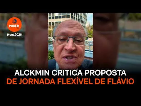 Alckmin critica proposta de jornada flexível de Flávio Bolsonaro