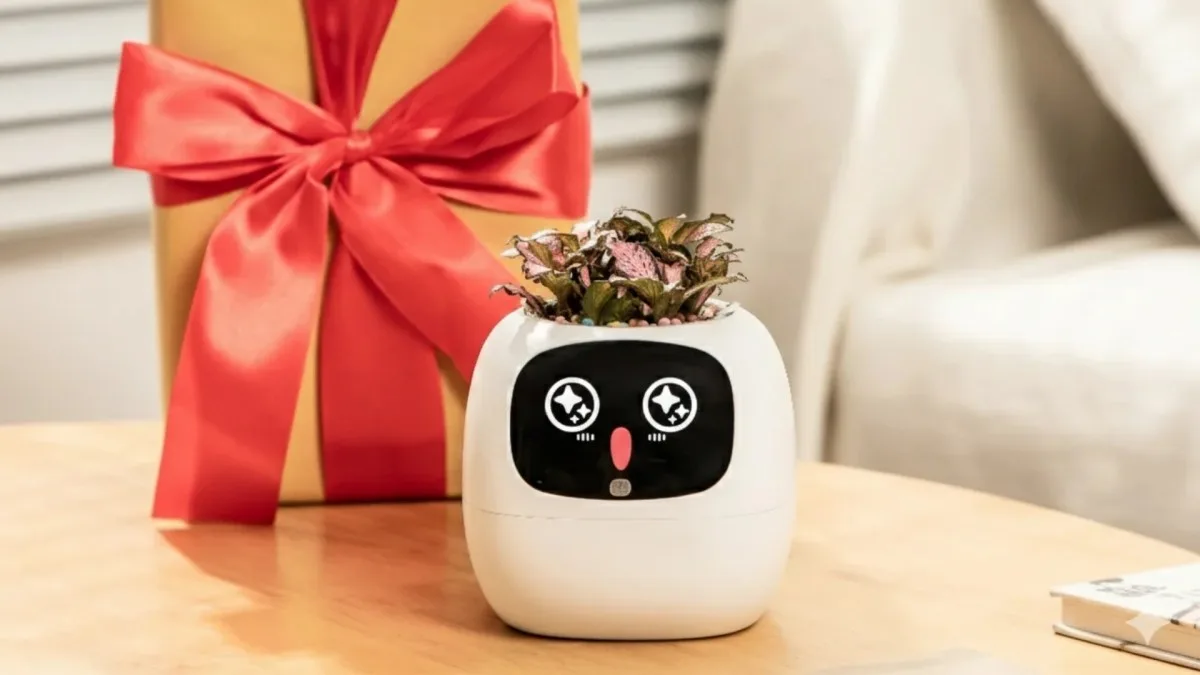 On a repéré ce pot connecté qui transforme votre plante en Tamagotchi et vous alerte quand elle a soif