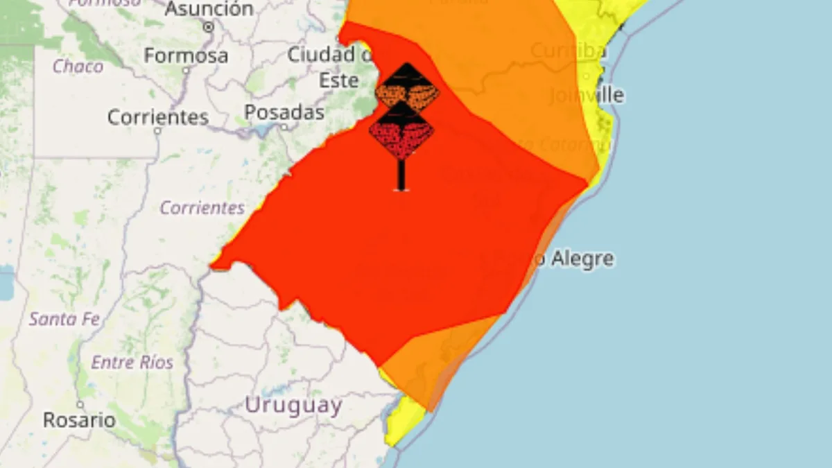 Chuva intensa e ventos fortes atingem o RS: Defesa Civil e Inmet emitem alerta vermelho para tempestades