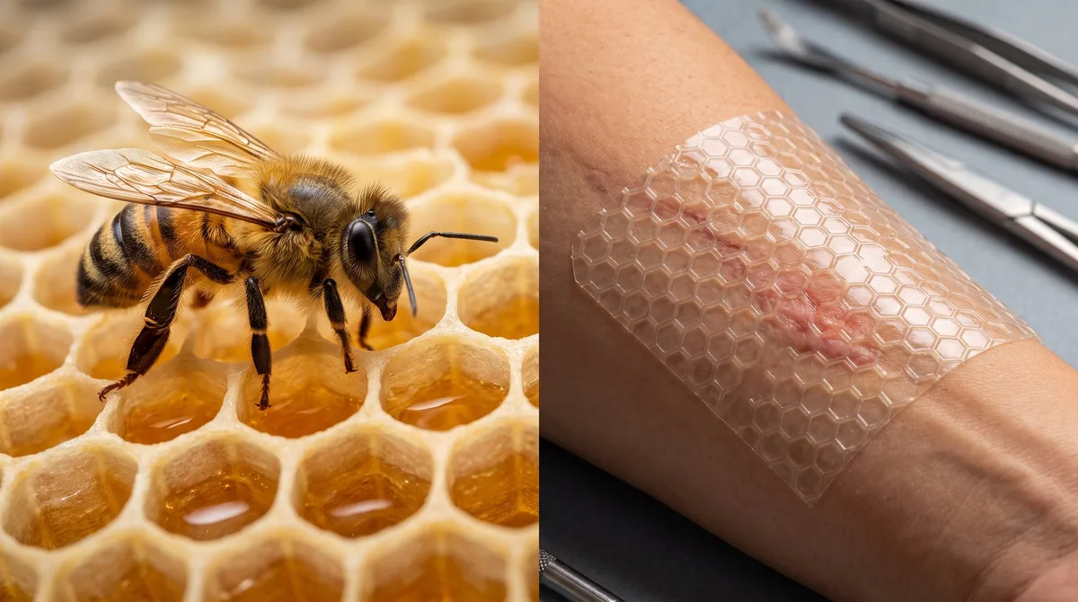 Seda de abeja en las heridas: el biomaterial que demostró ser seguro y podría detectar infecciones