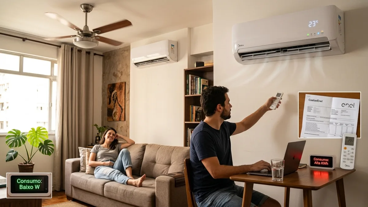 Ventilador ou ar-condicionado: qual realmente pesa mais na conta de luz?