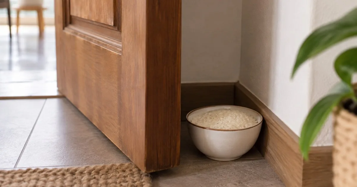 Colocar una taza de arroz detrás de la puerta: para qué sirve y por qué lo recomienda el Feng Shui