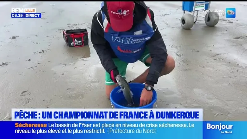 Le championnat de France de pêche en bord de mer à Dunkerque jusqu'à samedi