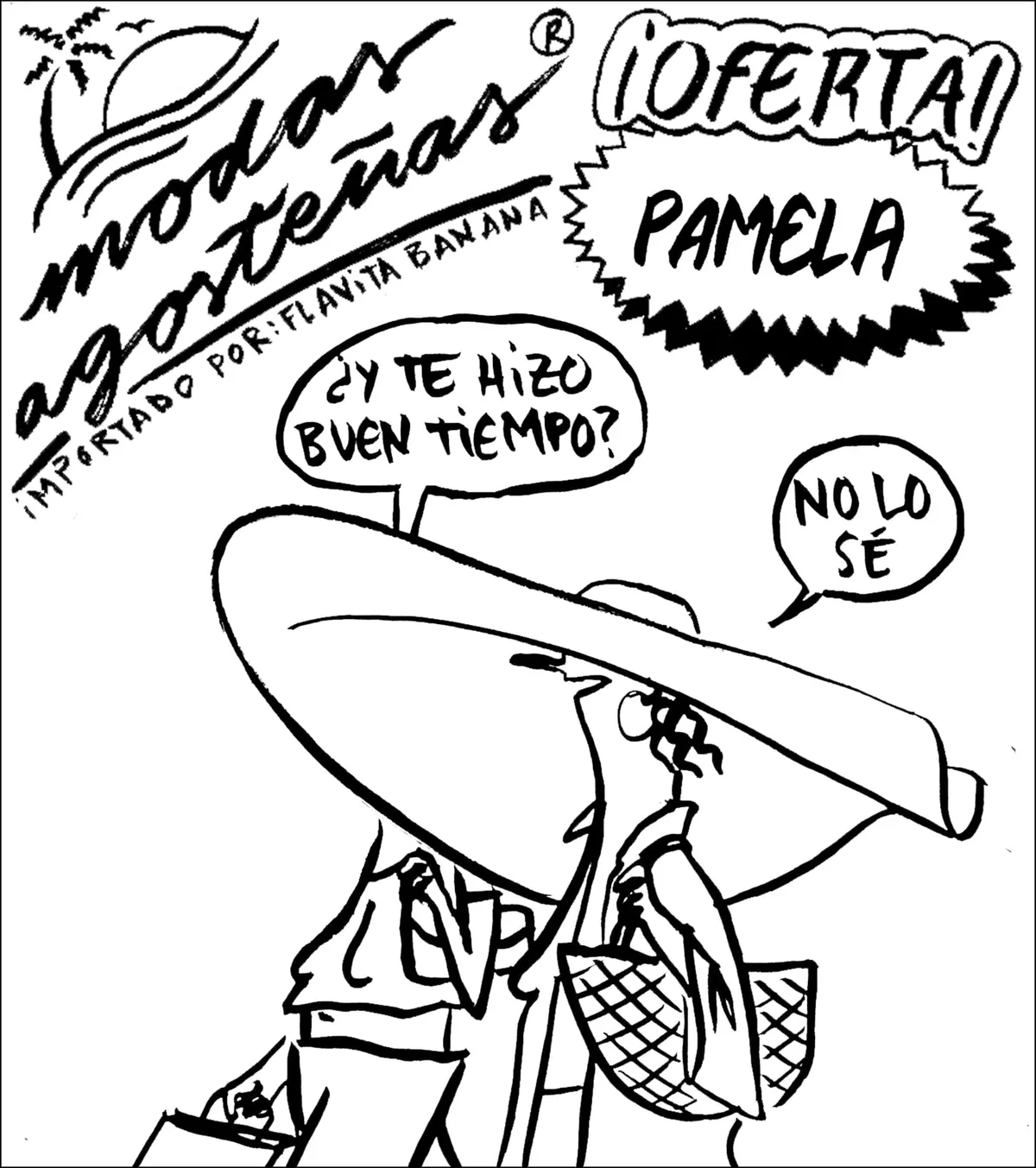 Moda agosteña de Flavita Banana: la pamela