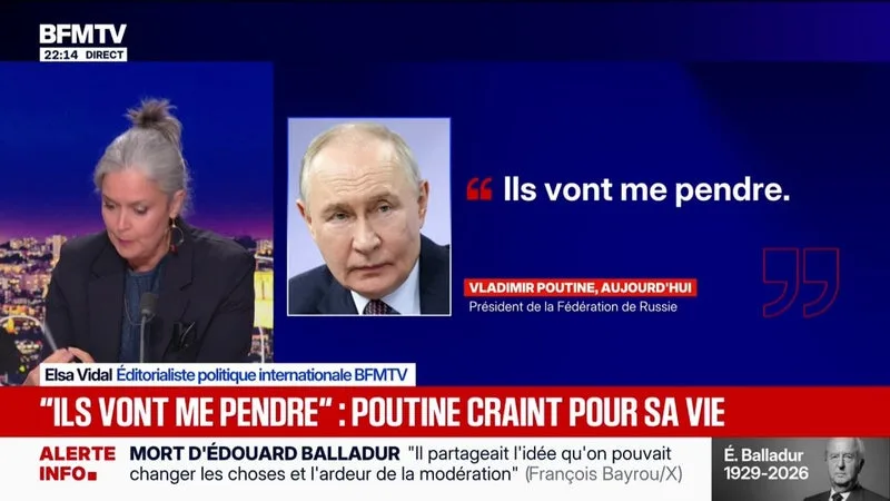 LE CHOIX D'ELSA VIDAL - "Ils vont me pendre": Vladimir Poutine craint pour sa vie