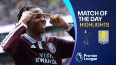Spurs lose again as Villa hold on for first league win