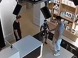 Robot 'attacks customer' using martial arts skills after he pushed it in technology store