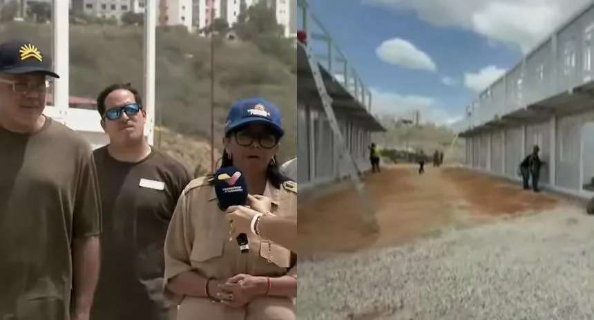 Delcy Rodríguez supervisó la construcción de 2.100 campamentos transitorios en Ciudad Caribia