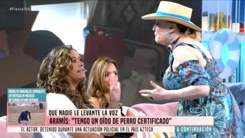 Aramís Fuster estalla en 'Fiesta' al ser acusada de montar un "papelón": "¡Falsa, que eres una falsa"