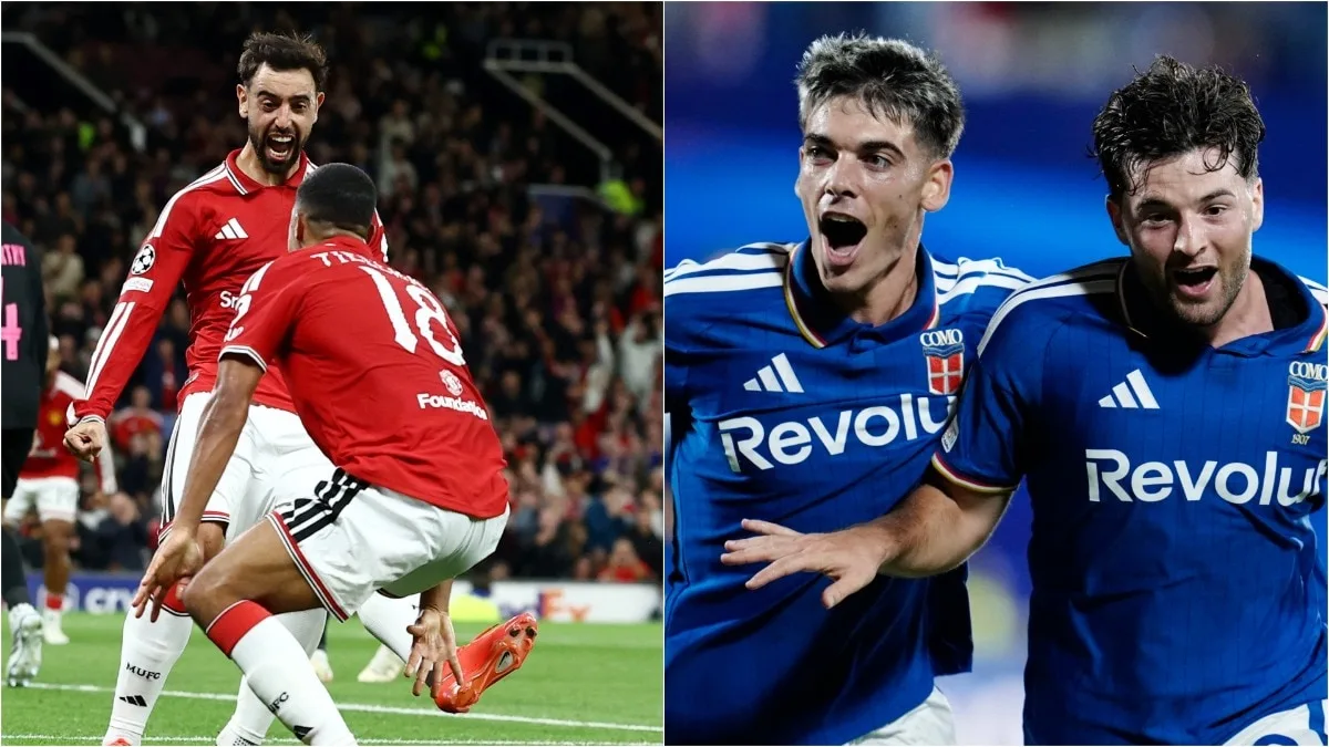 Man United back with a bang as Como make stunning Champions League debut