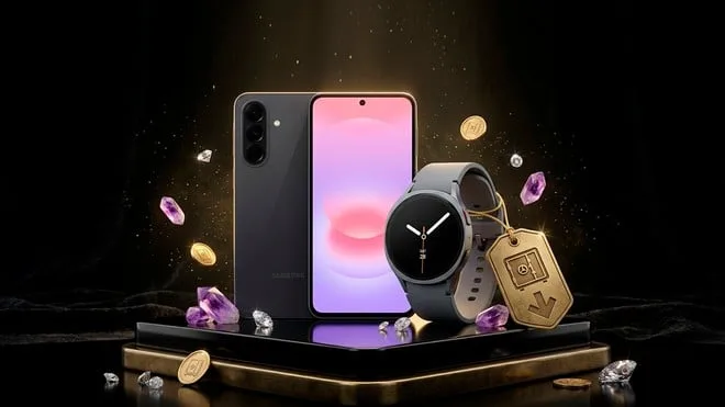 Galaxy A37 5G + Watch8 em oferta: garanta o seu combo com desconto na Shopee