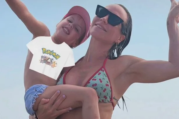 Chloe Madeley and ex-husband James Haskell enjoy sunny family holiday with daughter Bodhi