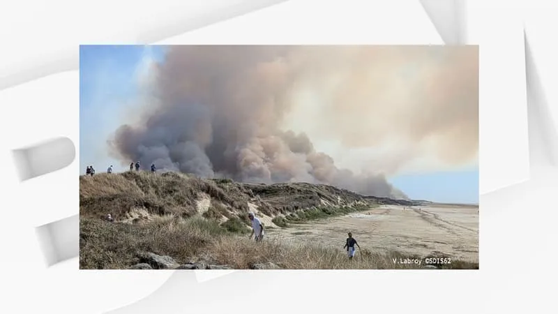 Incendies dans le Pas-de-Calais: le feu est désormais "maîtrisé", aucune interpellation pour l'enquête judiciaire