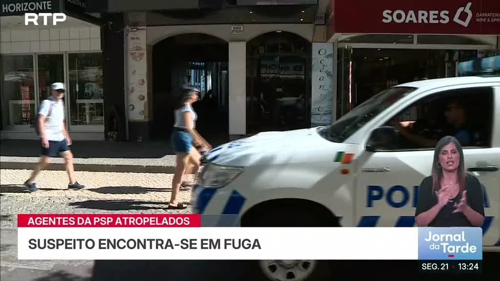 Dois polícias atropelados por um condutor sob efeito de álcool