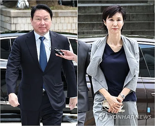 최태원, '동거인 1천억원 발언' 불기소에 불복…"50배 부풀려"