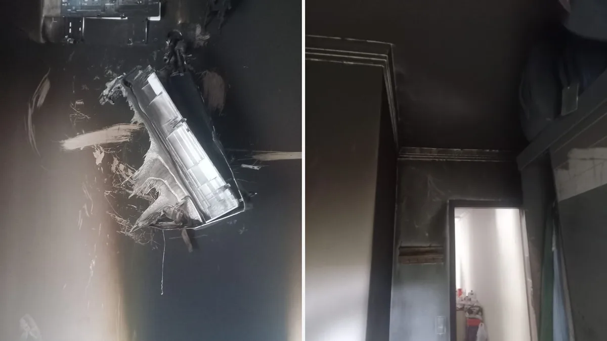 Apartamento pega fogo no Jockey de Itaparica, em Vila Velha