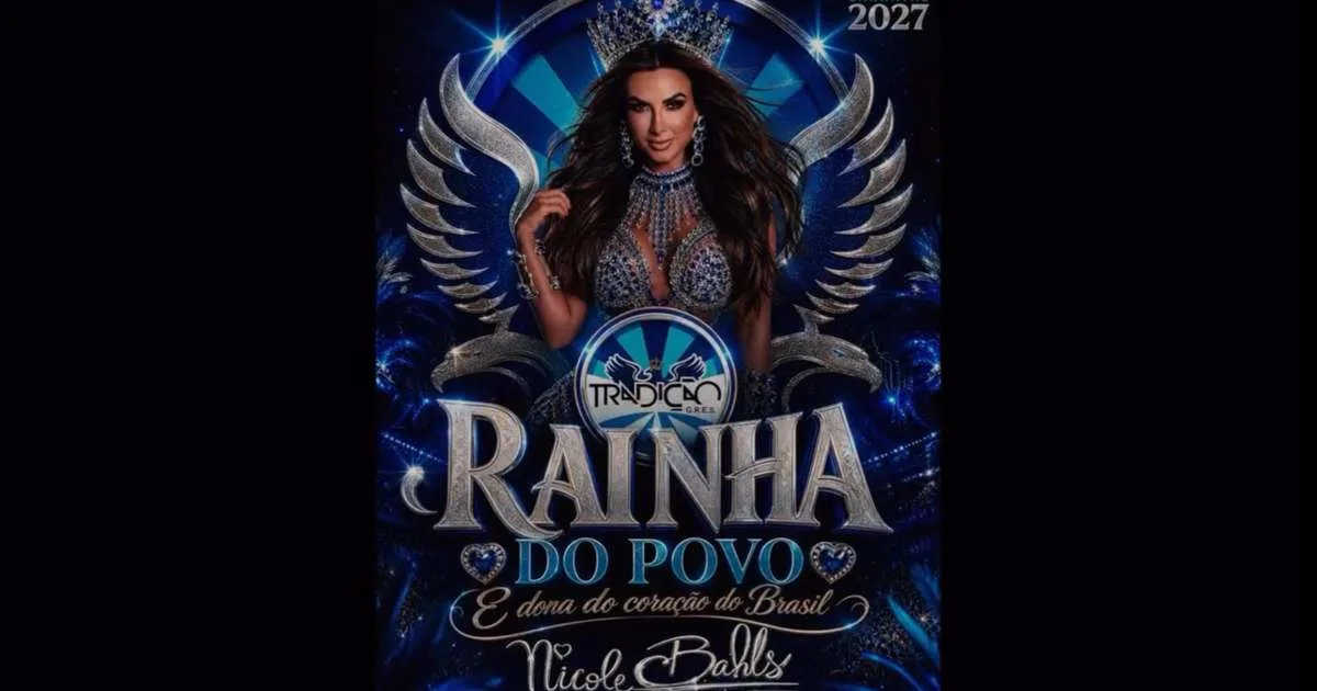 Nicole Bahls será tema de enredo da Tradição no Carnaval de 2027