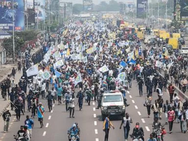 Police fire tear gas to break up Congo protests against constitutional changes