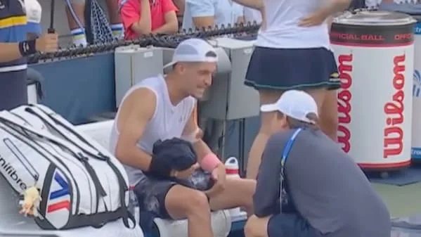 Kuriose Szene - Physio verweigert Behandlung bei den US Open