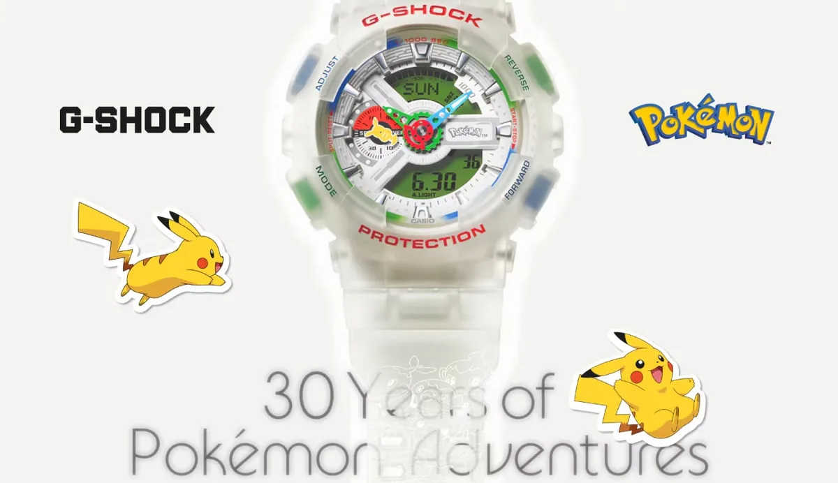 Casio celebra los 30 años de Pokémon con un reloj de coleccionista para los fans