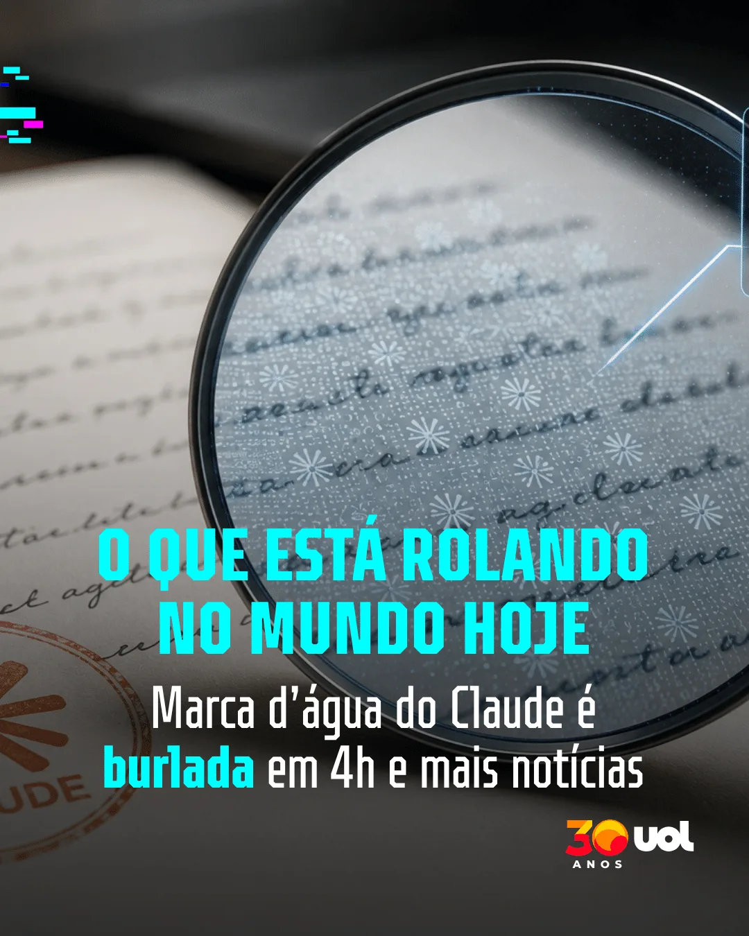 O que tá rolando hoje: Claude tem novidade burlada e telescópio vai 'cair'