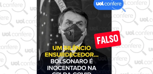 Bolsonaro não foi inocentado das acusações feitas pela CPI da Covid