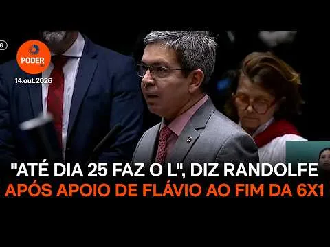“Até dia 25, faz o L”, diz Randolfe após apoio de Flávio ao fim da 6 X 1